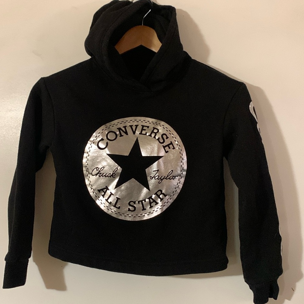 Kids Black Chuck Taylor Converse Sweat Top!
